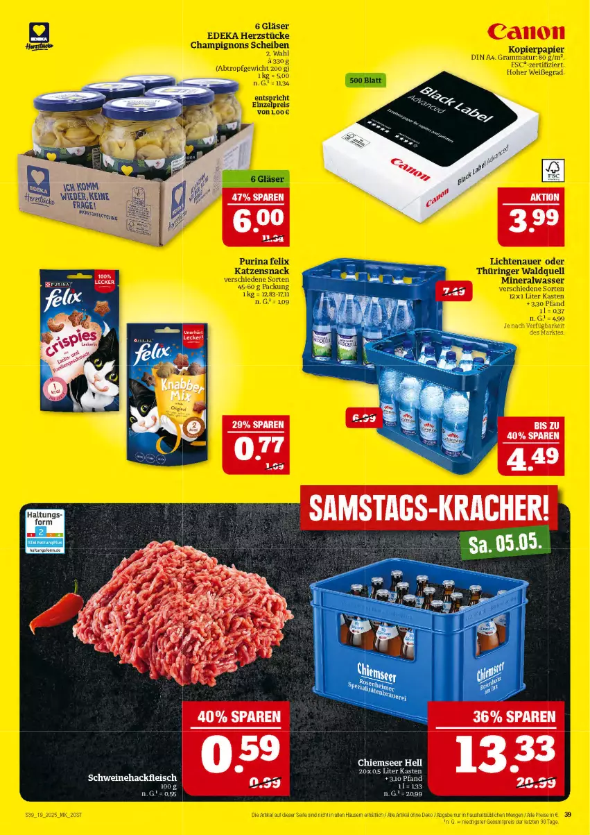 Aktueller Prospekt Marktkauf - Prospekt - von 04.05 bis 10.05.2025 - strona 39 - produkty: eis, fleisch, hackfleisch, schwein, schweine, Schweinehackfleisch, wein, weine