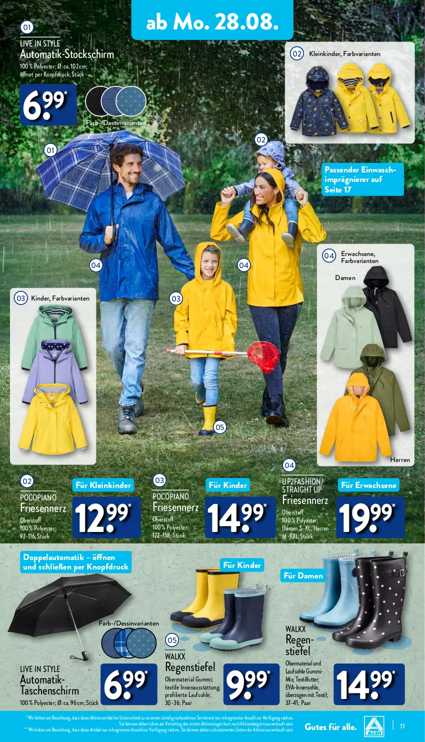 Aktueller Prospekt Aldi Nord - Von Montag - von 28.08 bis 02.09.2023 - strona 11 - produkty: auto, gin, Kinder, pocopiano, Ria, Tasche, taschen, Ti, up2fashion, walkx, ZTE