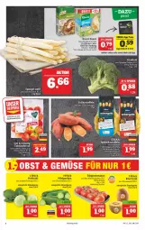 Gazetka promocyjna Marktkauf - Prospekt - Gazetka - ważna od 30.04 do 30.04.2021 - strona 4 - produkty: ackergold, brokkoli, deka, eis, Elan, gurke, gurken, kartoffel, kartoffeln, kiwi, Kiwi Gold, knorr, kohlrabi, regal, reis, rispentomaten, sauce, Schal, Schale, spargel, Süßkartoffeln, tafeläpfel, Ti, tomate, tomaten