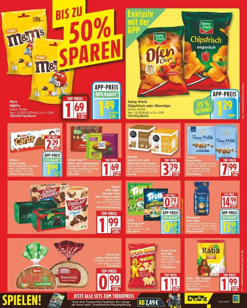 Aktueller Prospekt Edeka - Prospekte - von 04.08 bis 09.08.2025 - strona 11 - produkty: beutel, chips, chipsfrisch, eis, funny-frisch, mars, Ofen, reis, top-preis