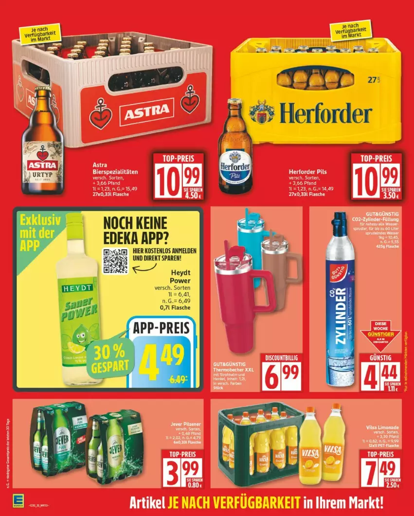 Aktueller Prospekt Edeka - Prospekte - von 04.08 bis 09.08.2025 - strona 12 - produkty: bier, bierspezialitäten, discount, eis, flasche, reis, Spezi, top-preis