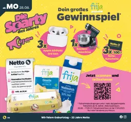 Gazetka promocyjna Netto - Woche 35 - Gazetka - ważna od 02.09 do 02.09.2023 - strona 4 - produkty: Apple, Apple AirPods, eier, gewinnspiel, gutschein, gutscheine, küche, Küchen, küchenmaschine, Pods, Spiele, Ti