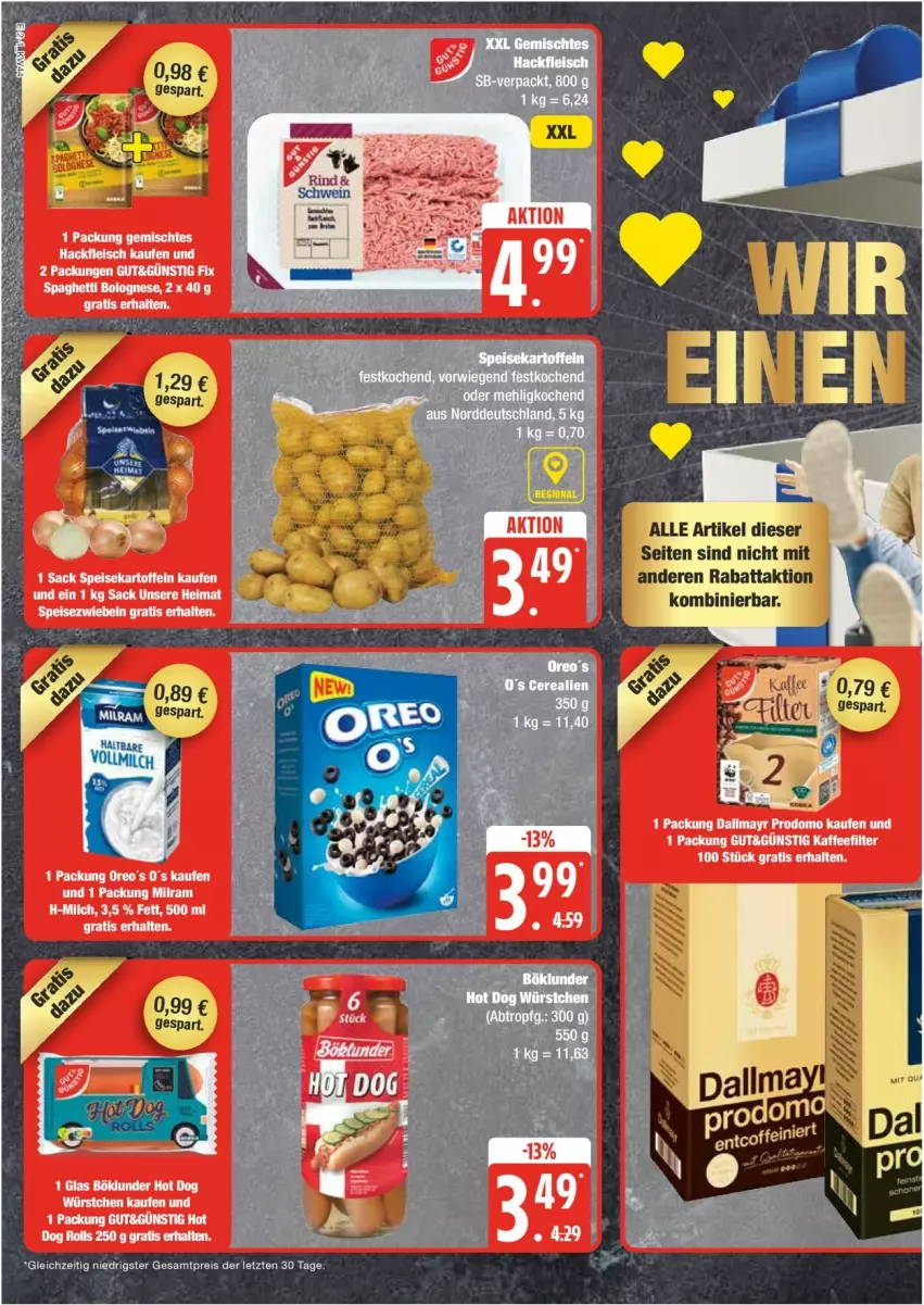 Aktueller Prospekt Edeka - Prospekte - von 28.10 bis 02.11.2024 - strona 2 - produkty: eis, milch, oreo, reis, Ti, ZTE