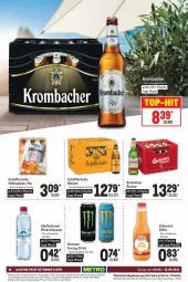 Gazetka promocyjna Metro - Food - Gazetka - ważna od 15.06 do 15.06.2022 - strona 14 - produkty: adelholzener, alkohol, alkoholfreie getränke, Alwa, bier, budweiser, drink, eis, energy drink, flasche, getränk, getränke, Hefe, hefeweizen, Holz, krombache, krombacher, mineralwasser, monster, Monster Energy, Palette, regal, reis, rwe, säfte, schöfferhofer, Ti, top-hit, valensina, wasser