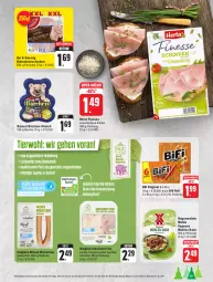 Gazetka promocyjna Edeka - Angebote der Woche - Gazetka - ważna od 07.10 do 07.10.2023 - strona 9 - produkty: aufschnitt, Becher, bier, bierschinken, bifi, eis, finesse, gin, herta, herta finesse, hinterkochschinken, kochschinken, lyoner, nuss, paprika, reinert, reis, rügenwalder, rügenwalder mühle, schinken, super-knüller, Ti, wiener, wiener würstchen, würstchen, Yo, ZTE