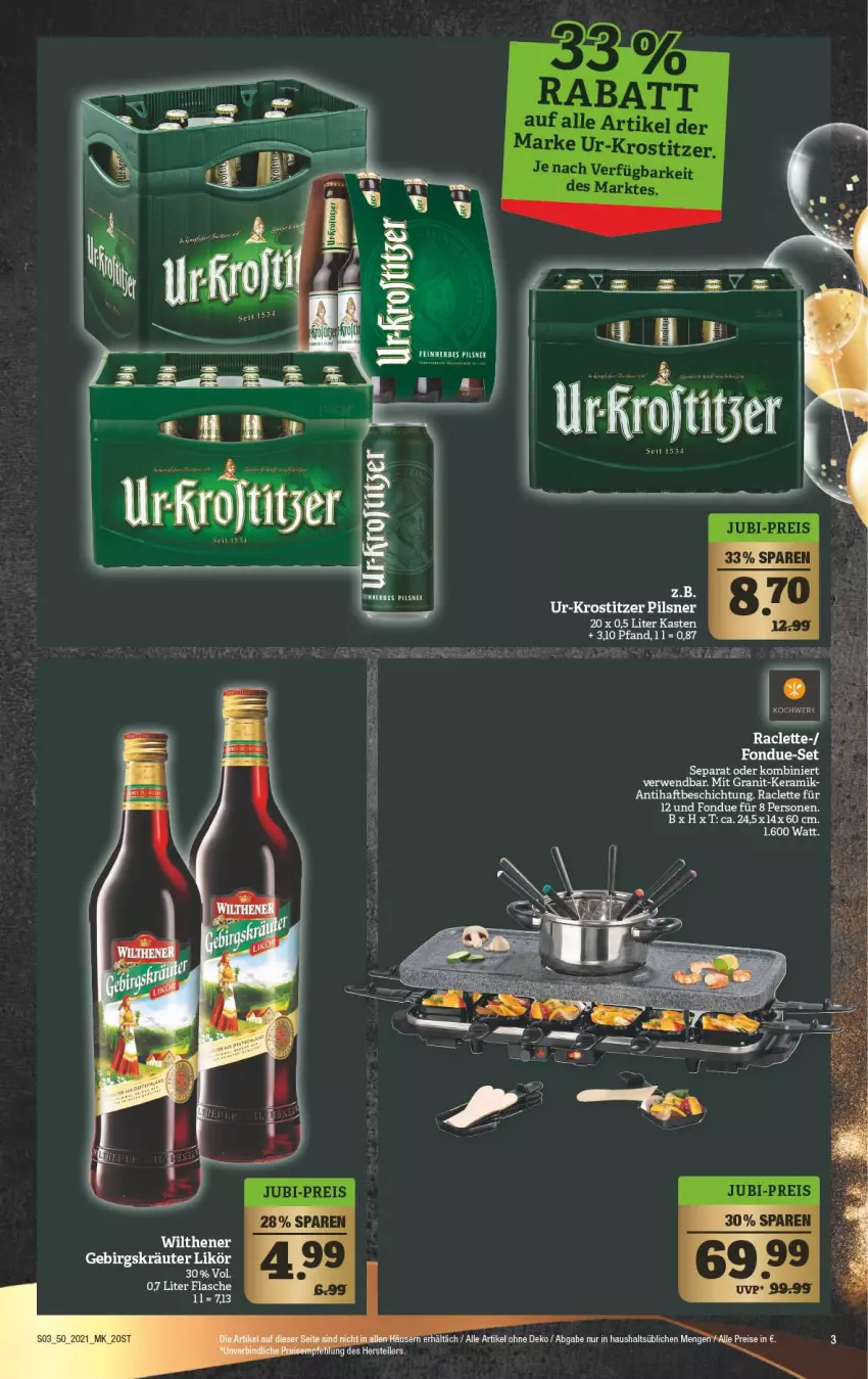 Aktueller Prospekt Marktkauf - Prospekt - von 12.12 bis 18.12.2021 - strona 3 - produkty: eis, flasche, Fondue, pils, pilsner, reis, Ti