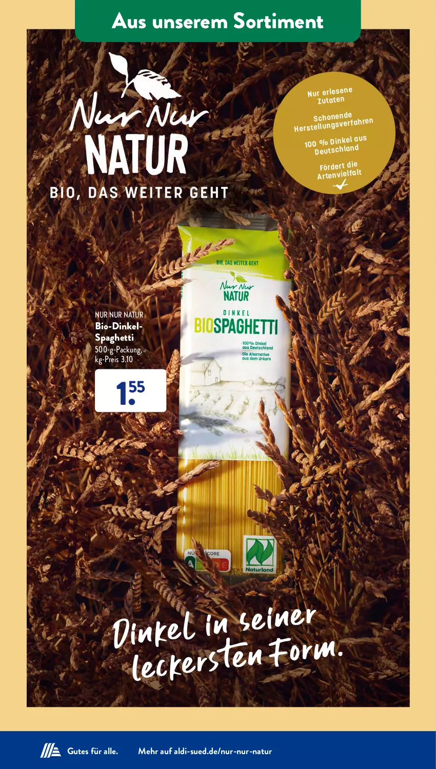 Aktueller Prospekt AldiSud - NÄCHSTE WOCHE - von 12.02 bis 17.02.2024 - strona 39 - produkty: aldi, bio, eis, natur, reis, spaghetti, Ti