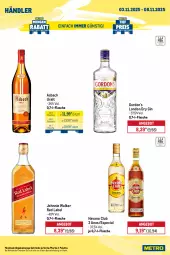 Gazetka promocyjna Metro - Wochen-Angebote Händler - Gazetka - ważna od 08.11 do 08.11.2025 - strona 6 - produkty: angebot, asbach uralt, dry gin, eis, flasche, getränk, getränke, gin, gordon, Gordon’s, Havana Club, johnnie walker, london dry, london dry gin, Palette, reis, Ti