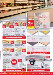 Gazetka promocyjna Bauhaus - Prospekte - Gazetka - ważna od 03.09 do 03.09.2022 - strona 10 - produkty: Anhänger, Bau, elle, Germ, Holz, kleid, Kleidung, lamm, latte, paneel, rum, säge, Schal, Ti, Verlegeplatten, vita, weck