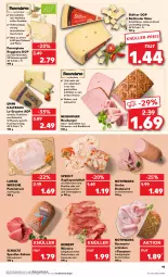 Gazetka promocyjna Kaufland - Prospekt - Gazetka - ważna od 20.09 do 20.09.2023 - strona 19 - produkty: angebot, angebote, bio, bratwurst, burger, champignon, champignons, eis, emmi, fleisch, frucht, gelee, gewürz, grobe bratwurst, hartkäse, Käse, kochschinken, leberkäs, leberkäse, mac, Mantel, milch, mit paprika, Neuburger, paprika, parmigiano, parmigiano reggiano, pasta, pute, putenbrust, reggiano, reinert, rind, rindfleisch, rohschinken, rosmarin, rotwein, salami, schinken, schnitten, schnittkäse, schwein, schweine, specht, Spezi, Sport, südtiroler, Ti, tisch, wein, weine, würfel, wurst