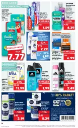 Gazetka promocyjna Kaufland - Prospekt - Gazetka - ważna od 20.09 do 20.09.2023 - strona 26 - produkty: Adidas, after shave, aktionspreis, angebot, balsam, Beba, Brei, colgate, coupon, creme, deo, deospray, dove, duschgel, eis, fleisch, gesichtspflege, getränk, LG, listerine, Löffel, milch, mundspülung, natur, natura, nestlé, nivea, Nivea Men, pampers, pampers baby dry, Pants, Rasierschaum, reis, shampoo, shampoo oder spülung, spülung, Ti, total care, windeln, zahncreme, ZTE