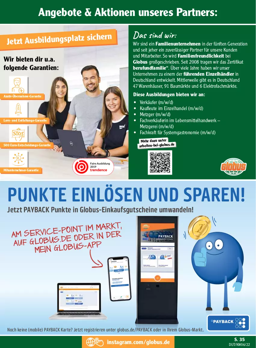 Aktueller Prospekt Globus - Prospekte - von 07.02 bis 12.02.2022 - strona 35 - produkty: angebot, angebote, Bau, Elektro, gutschein, gutscheine, kraft, lebensmittel, LG, payback, rwe, Ti, usb, WICK