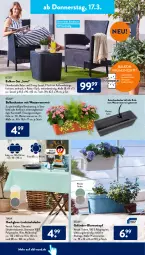 Gazetka promocyjna AldiSud - ALDI Aktuell - Gazetka - ważna od 19.03 do 19.03.2022 - strona 22 - produkty: aldi, blume, blumen, decke, erde, hochglanz, kissen, lack, rel, sessel, sitzkissen, Ti, tisch, tischdecke, topf, wasser