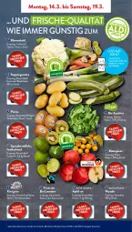 Gazetka promocyjna AldiSud - ALDI Aktuell - Gazetka - ważna od 19.03 do 19.03.2022 - strona 3 - produkty: aldi, asti, beutel, bio, bio-zucchini, blattspinat, blume, blumen, blumenkohl, eis, elle, kartoffel, kartoffeln, kiwi, LG, limette, limetten, Mett, metten, natur, Physalis, Schal, Schale, speisekartoffeln, spinat, suppe, suppen, Ti, zucchini