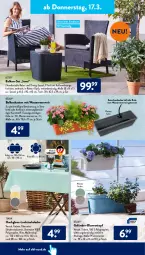 Gazetka promocyjna AldiSud - ALDI Aktuell - Gazetka - ważna od 19.03 do 19.03.2022 - strona 14 - produkty: aldi, blume, blumen, decke, erde, hochglanz, kissen, lack, rel, sessel, sitzkissen, Ti, tisch, tischdecke, topf, wasser