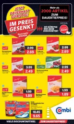 Gazetka promocyjna Combi - Prospekte - Gazetka - ważna od 11.11 do 11.11.2023 - strona 2 - produkty: angebot, angebote, auer, backofen, beere, beeren, beutel, bio, dauertiefpreis, discount, eis, elle, erdbeere, erdbeeren, geschirr, geschirrspülmittel, himbeer, himbeere, himbeeren, Ofen, pommes, Pommes Frites, reis, somat, spülmittel, Ti, tiefpreis