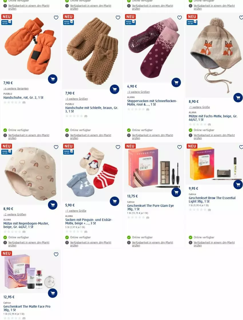 Aktueller Prospekt Dm Drogerie - Prospekte - von 09.10 bis 18.10.2023 - strona 18 - produkty: braun, eis, geschenkset, handschuhe, LG, Mütze, pingui, Ria, schuhe, socken, Ti, topper, usb