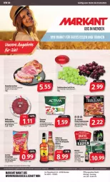 Gazetka promocyjna Markant - Prospekte - Gazetka - ważna od 23.09 do 23.09.2023 - strona 1 - produkty: activia, angebot, angebote, Bau, beutel, danone, Dr. Oetker, eis, elle, flasche, fleisch, kasseler, lorenz, pizza, pizza tradizionale, reis, salami, schwein, schweine, tafeltrauben, teller, Ti, tradizionale, trauben, uhr, veterano, wein, weine, wiltmann, ZTE