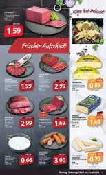 Gazetka promocyjna Markant - Prospekte - Gazetka - ważna od 23.09 do 23.09.2023 - strona 3 - produkty: acer, brie, eis, fleisch, fleischwurst, französischer weichkäse, halbfester schnittkäse, Käse, knoblauch, kräuter, leerdammer, lion, mac, mit oder ohne knoblauch, reis, rind, rindfleisch, schnittkäse, Ti, torte, weichkäse, wurst, ZTE
