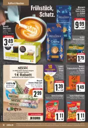 Gazetka promocyjna E Center - Angebote der Woche - Gazetka - ważna od 15.04 do 15.04.2023 - strona 18 - produkty: aktionspreis, bett, beutel, bohne, bohnen, butter, Cap, chips, crunchips, deka, dolce gusto, eis, elle, erdnuss, Erdnussbutter, espresso, getränk, getränke, gin, jacobs, kaffee, leibniz, LG, lorenz, lorenz crunchips, mövenpick, nescafe, nuss, reis, röstkaffee, tee, Ti, Yo