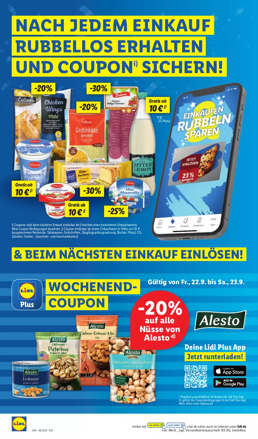 Aktueller Prospekt Lidl - Aktionsprospekt - von 18.09 bis 23.09.2023 - strona 16 - produkty: alesto, angebot, coupon, coupons, gutschein, ndk, Schal, Schale, telefon, Ti, Tüte