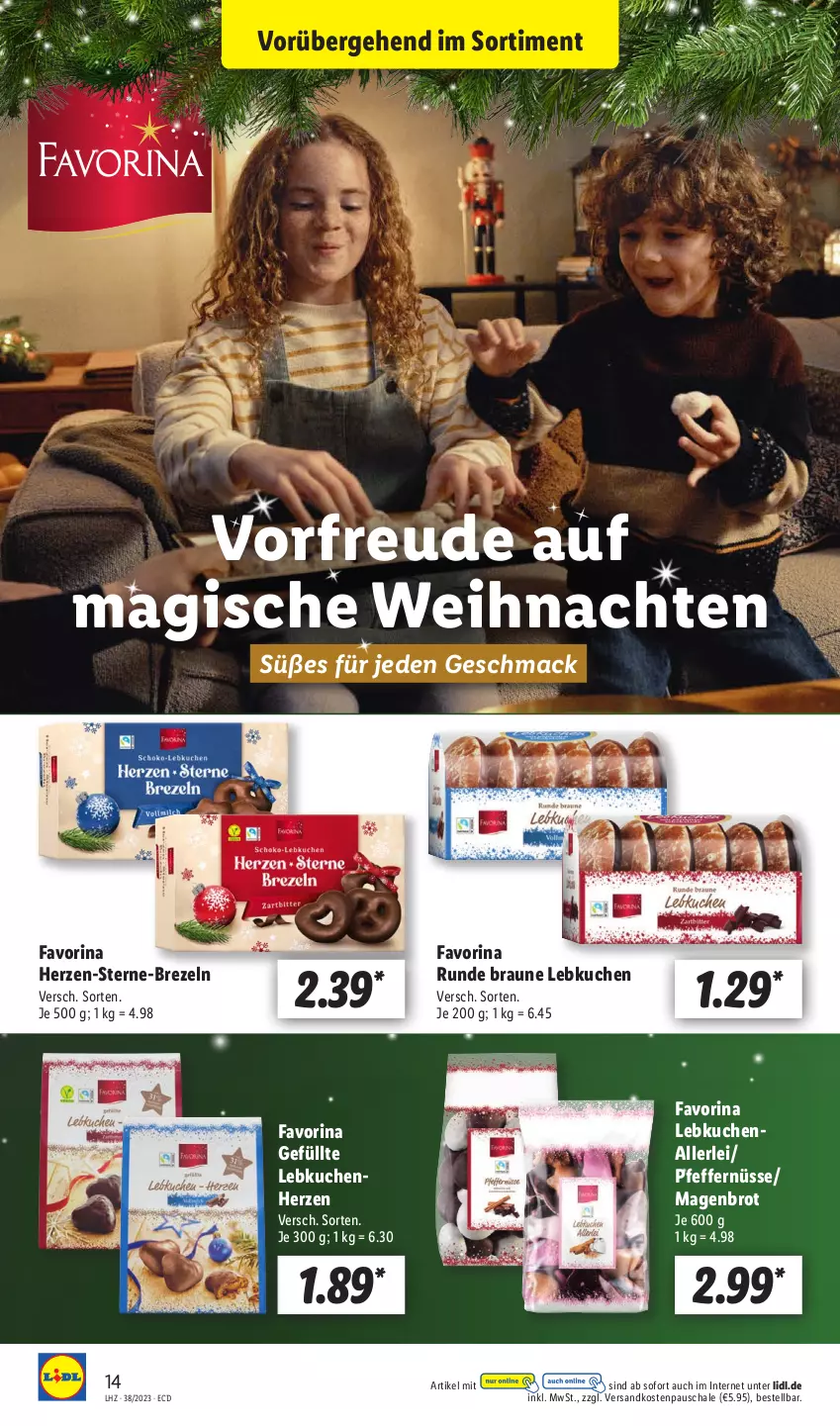 Aktueller Prospekt Lidl - Aktionsprospekt - von 18.09 bis 23.09.2023 - strona 18 - produkty: braun, brezel, Brezeln, brot, kuchen, Lebkuchen, mac, ndk, pfeffer, Schal, Schale, Ti, weihnachten