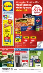 Gazetka promocyjna Lidl - Aktionsprospekt - Gazetka - ważna od 23.09 do 23.09.2023 - strona 1 - produkty: akku, angebot, angebote, Bad, barilla, bio, coupon, die ofenfrische, Dr. Oetker, duschtuch, eis, filet, handtücher, Ofen, pasta, pesto, pizza, pizza tradizionale, preisvorteil, reis, schwein, schweine, schweinefilet, Ti, tradizionale, tuc, tücher, wein, weine, ZTE