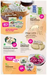 Gazetka promocyjna Denns Biomarkt - Prospekte - Gazetka - ważna od 18.07 do 18.07.2023 - strona 4 - produkty: brot, deutscher weichkäse, eis, elle, feinkost, fisch, fleisch, frischkäse, Gläser, Käse, LG, mac, Meister, milch, natur, niederländischer schnittkäse, nuss, regal, reis, rind, salat, schafkäse, Schlierbacher, schnittkäse, Ti, Vegeta, vorteilspreis, weichkäse, ziegenfrischkäse, ziegenkäse