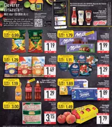 Gazetka promocyjna E Center - Angebote der Woche - Gazetka - ważna od 29.04 do 29.04.2023 - strona 11 - produkty: angebot, Bank, beutel, chips, chipsfrisch, coca-cola, cola, coupon, creme, deka, eis, fanta, feinkost, filet, filets, finello, flasche, funny-frisch, hering, Käse, ketchup, LG, lyoner, mayonnaise, Mezzo Mix, milka, milka schokolade, nuss, reifen, reis, ring, sauce, schoko, schokolade, smartphone, sprite, super-knüller, tafeläpfel, Tasche, taschen, taschentücher, Tempo, Ti, tomate, tomaten, tücher, Yo, ZTE