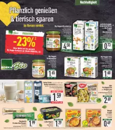 Gazetka promocyjna E Center - Angebote der Woche - Gazetka - ważna od 29.04 do 29.04.2023 - strona 17 - produkty: aufstrich, basilikum, Becher, beutel, bio, braun, deka, drink, edeka bio, eis, elle, ente, erdnuss, erdnüsse, erdnüssen, fertiggericht, Garten, hafer, Haferdrink, iglo, kräuter, lätta, maggi, mandel, Mandeldrink, Mandelmus, mandeln, natur, nuss, rebell, reis, riegel, sauce, saucen, super-knüller, suppe, teller, Ti, Tofu, tomate, veggie, ZTE, zucker