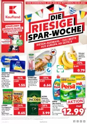 Gazetka promocyjna Kaufland - Gazetka - ważna od 02.02 do 02.02.2022 - strona 1 - produkty: angebot, angebote, banane, bananen, Becher, beutel, butter, deit, die kaufland, filet, frucht, fruchtgummi, fruchtgummis, für grill und pfanne, grill, grill und pfanne, haribo, jacobs, jacobs krönung, Lakritz, oder lakritz, persil, persil waschmittel, pfanne, purland, Ria, salz, schwein, schweine, schweinefilet, Streichzart, Ti, und pfanne, waschmittel, weihenstephan, wein, weine, ZTE