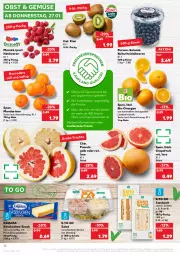 Gazetka promocyjna Kaufland - Gazetka - ważna od 02.02 do 02.02.2022 - strona 12 - produkty: angebot, beere, beeren, bio, dressing, eimer, exquisa, frischkäse, geback, grapefruit, heidelbeere, heidelbeeren, himbeer, himbeere, himbeeren, Käse, käsekuchen, kiwi, kuchen, mandarine, mandarinen, obst, Obst und Gemüse, orange, orangen, Pomelo, pute, saft, salat, sandwich, Schal, Schale, snack, Ti, trolli, und gemüse, ZTE