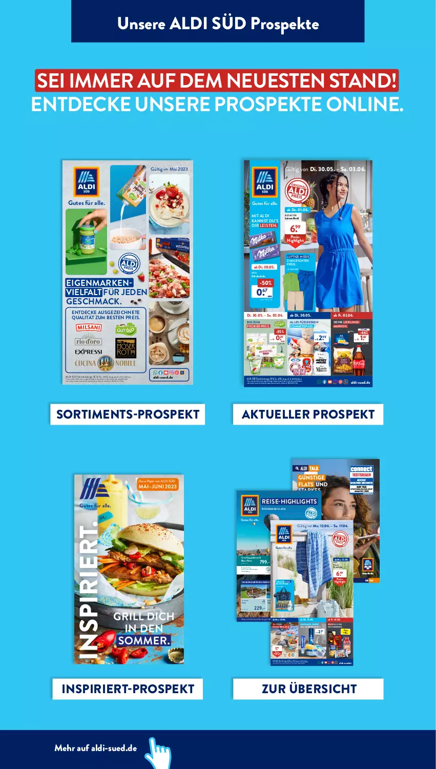 Aktueller Prospekt AldiSud - NÄCHSTE WOCHE - von 05.06 bis 10.06.2023 - strona 41 - produkty: aldi, auto, Becher, Behälter, bier, bio, buch, Crofton, decke, disney, eis, elle, ente, kappa, kleid, leine, LG, mac, milka, milka schokolade, Mode, reis, reise-highlights, salat, schoko, schokolade, snack, strandlaken, Ti