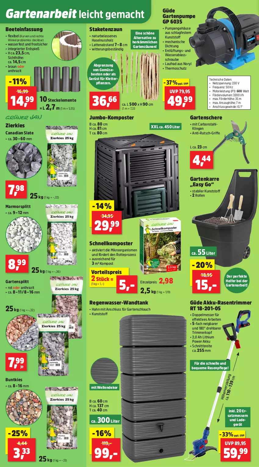 Aktueller Prospekt Thomas Philipps - von 04.05 bis 09.05.2026 - strona 10 - produkty: akku, braun, Brei, eis, elle, ente, Garten, Gartenpumpe, Gartenschere, gartenschlauch, haselnuss, Holz, jumbo, Komposter, ladegerät, latte, Laufrad, mac, messer, natur, nuss, pflanze, pflanzen, rasen, rasentrimmer, reis, Schere, schlauch, staketenzaun, tepro, Ti, vorteilspreis, wasser
