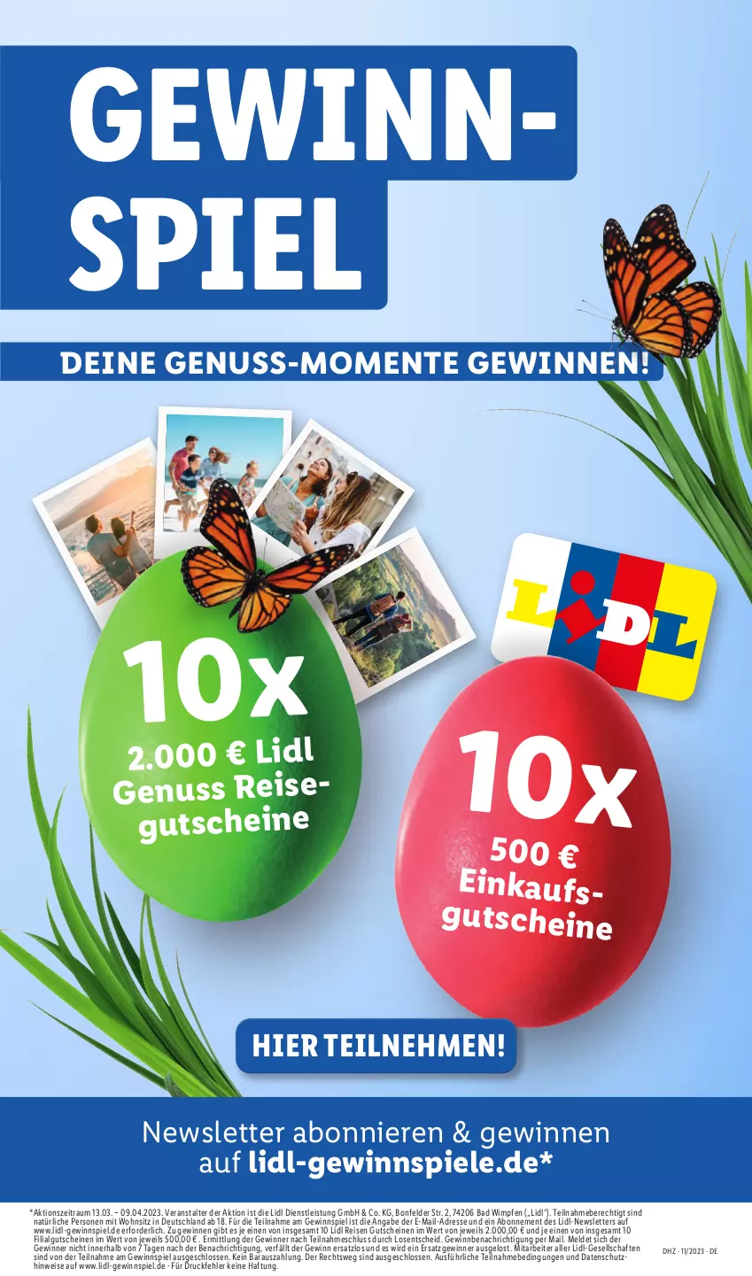 Aktueller Prospekt Lidl - Aktionsprospekt - von 13.03 bis 18.03.2023 - strona 21 - produkty: Bad, eis, ente, gewinnspiel, gutschein, gutscheine, LG, nuss, reis, Spiele, Ti