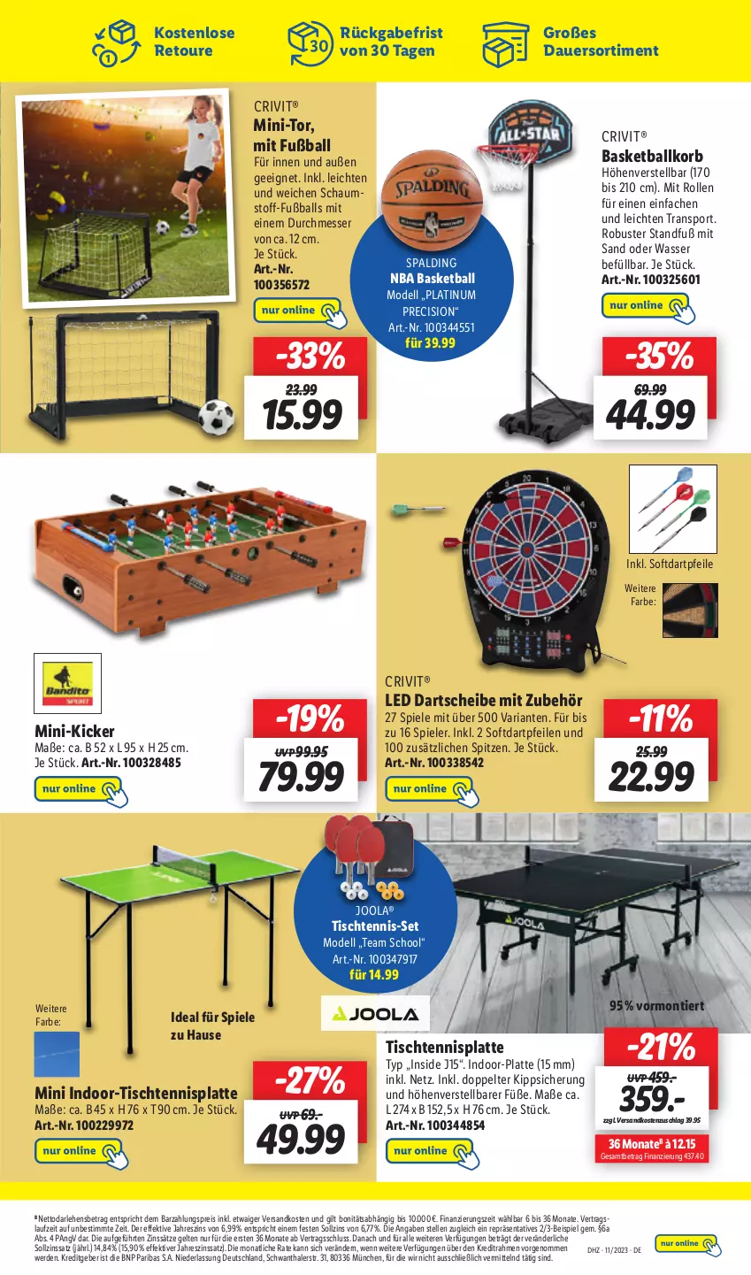 Aktueller Prospekt Lidl - Aktionsprospekt - von 13.03 bis 18.03.2023 - strona 53 - produkty: aldi, auer, ball, crivit, dell, eis, elle, erde, Fußball, korb, latte, messer, Mode, ndk, reis, Ria, Spiele, Sport, Ti, tisch, wasser