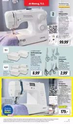 Gazetka promocyjna Lidl - Aktionsprospekt - Gazetka - ważna od 18.03 do 18.03.2023 - strona 25 - produkty: aufbewahrungsbox, auto, Brei, computer, decke, Deckel, deo, edelstahl, eis, Elan, erde, HP, kraft, Nähmaschine, pute, rel, rwe, Schal, Schere, Ti, tisch, weck
