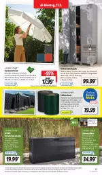 Gazetka promocyjna Lidl - Aktionsprospekt - Gazetka - ważna od 18.03 do 18.03.2023 - strona 31 - produkty: Draht, eis, Garten, Holz, reis, Schrank, sonnenschirm, Ti, uv-schutz, wasser, weck, werkzeug, ZTE