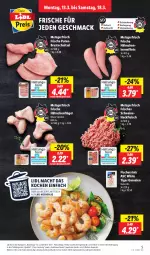 Gazetka promocyjna Lidl - Aktionsprospekt - Gazetka - ważna od 18.03 do 18.03.2023 - strona 5 - produkty: aktionspreis, brot, eis, filet, filets, fisch, fische, Fischer, fleisch, Frische Hähnchen, garnelen, hackfleisch, hähnchenflügel, mac, pute, putenbrust, reis, rezept, rezepte, schnitzel, schwein, schweine, Schweinehackfleisch, Ti, wein, weine, ZTE