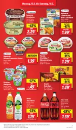 Gazetka promocyjna Lidl - Aktionsprospekt - Gazetka - ważna od 18.03 do 18.03.2023 - strona 7 - produkty: aktionspreis, almighur, almighurt, Alpenhain, angebot, camembert, coca-cola, cola, creme, cremissimo, ehrmann, ehrmann almighurt, eis, frischkäse, Käse, langnese, langnese cremissimo, nestlé, obazda, petrella, preisvorteil, reis, rel, sim, tee, Ti, volvic, ZTE