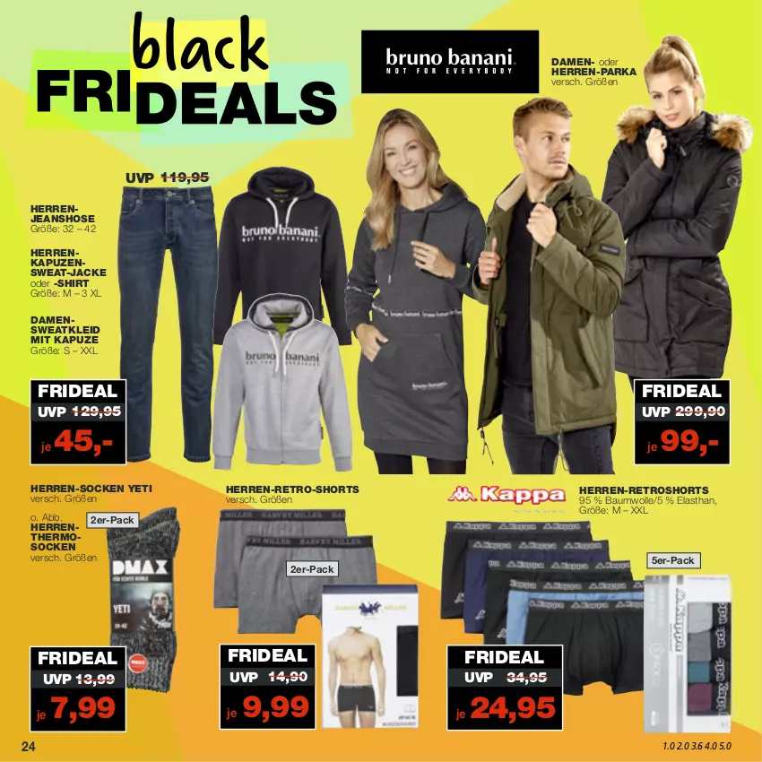 Aktueller Prospekt Real - von 14.11 bis 19.11.2022 - strona 24 - produkty: Bau, baumwolle, herren-socken, hose, Jacke, jeans, kleid, Parka, retroshorts, shirt, shorts, socken, Sweatkleid, Ti, wolle