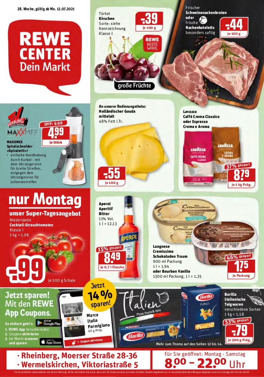 Aktueller Prospekt Rewe - Prospekte - von 12.07 bis 17.07.2021 - strona 1