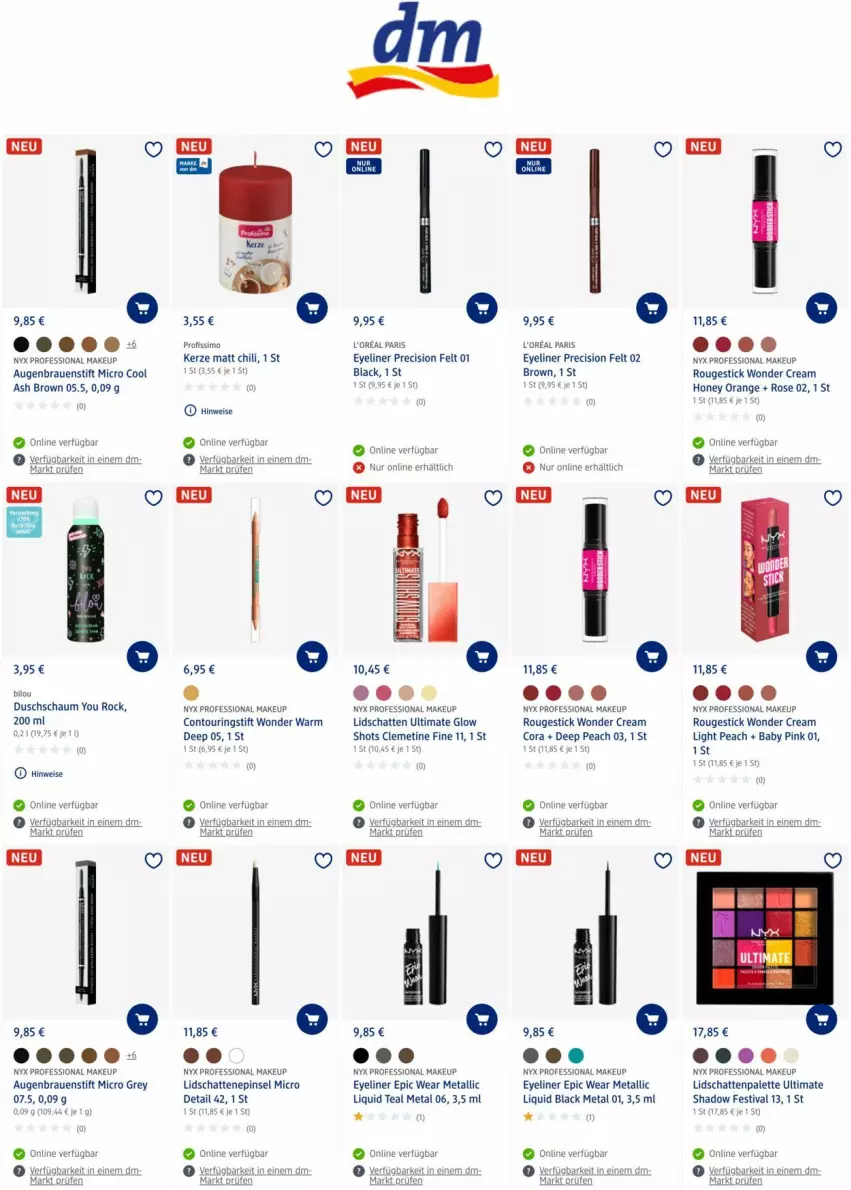 Aktueller Prospekt Dm Drogerie - Prospekte - von 01.09 bis 08.09.2022 - strona 3 - produkty: bio, chili, eis, Eyeliner, kerze, lack, orange, Palette, Pinsel, ring, rouge, sim, Ti, Yo