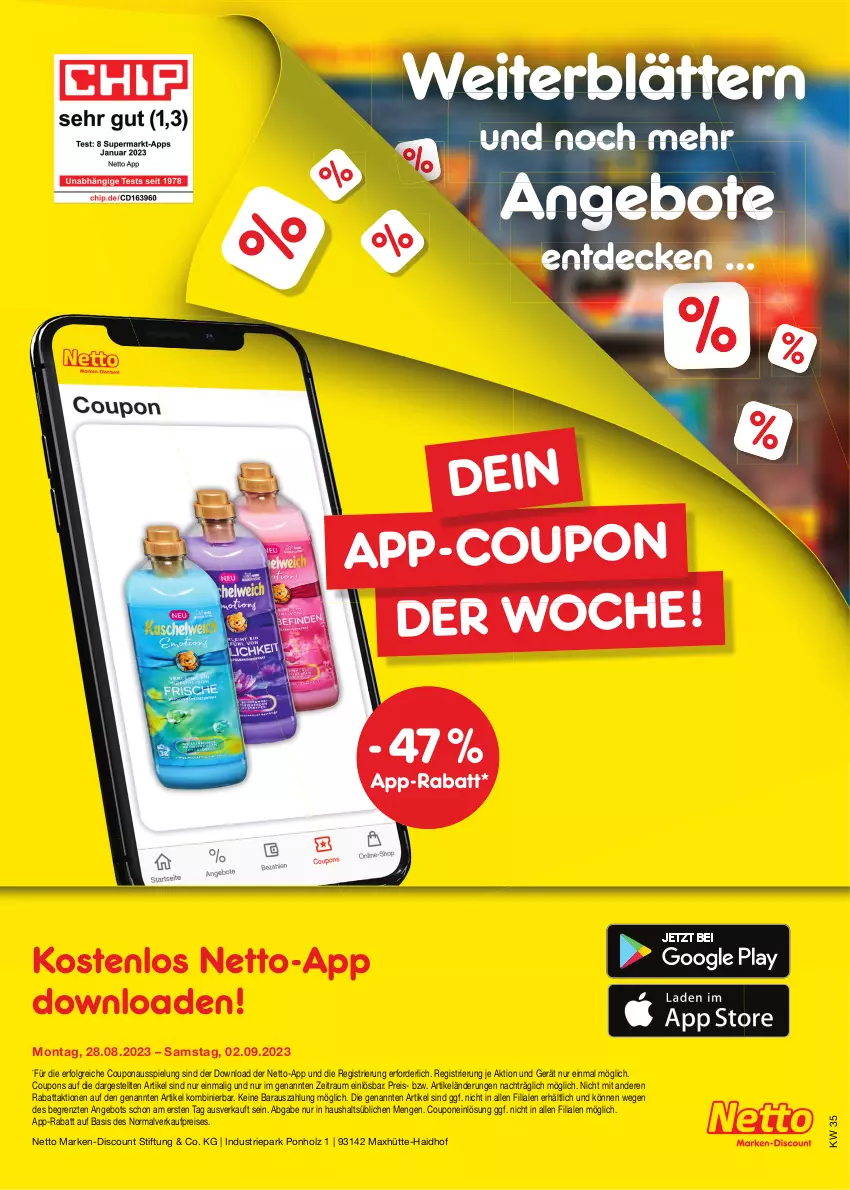 Aktueller Prospekt Netto Marken-Discount - Filial-Angebote - von 28.08 bis 02.09.2023 - strona 47 - produkty: angebot, angebote, coupon, coupons, decke, discount, eis, Holz, LG, marken-discount, reis, Ti, ZTE