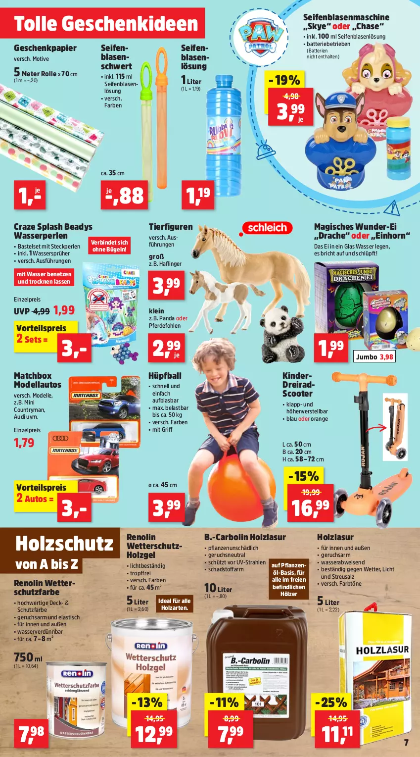 Aktueller Prospekt Thomas Philipps - von 17.03 bis 22.03.2025 - strona 7 - produkty: asti, auto, ball, batterie, batterien, bügel, dell, Dreirad, eis, elle, erde, Geschenkpapier, Holz, holzlasur, holzschutz, jumbo, Kinder, Mode, Modellauto, orange, papier, perlen, pflanze, pflanzen, reis, salz, scooter, Seife, Ti, tisch, vorteilspreis, wasser