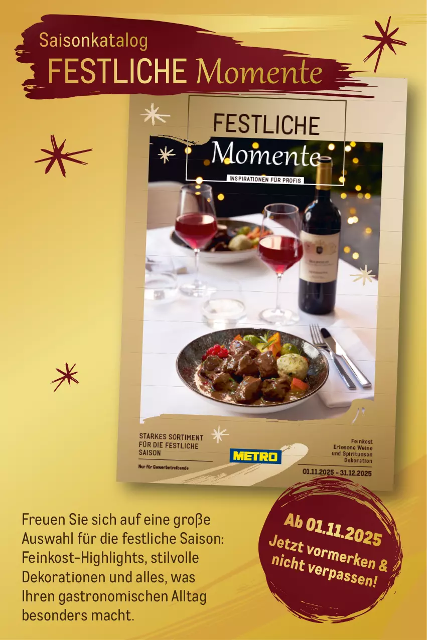 Aktueller Prospekt Metro - Saisonkatalog 