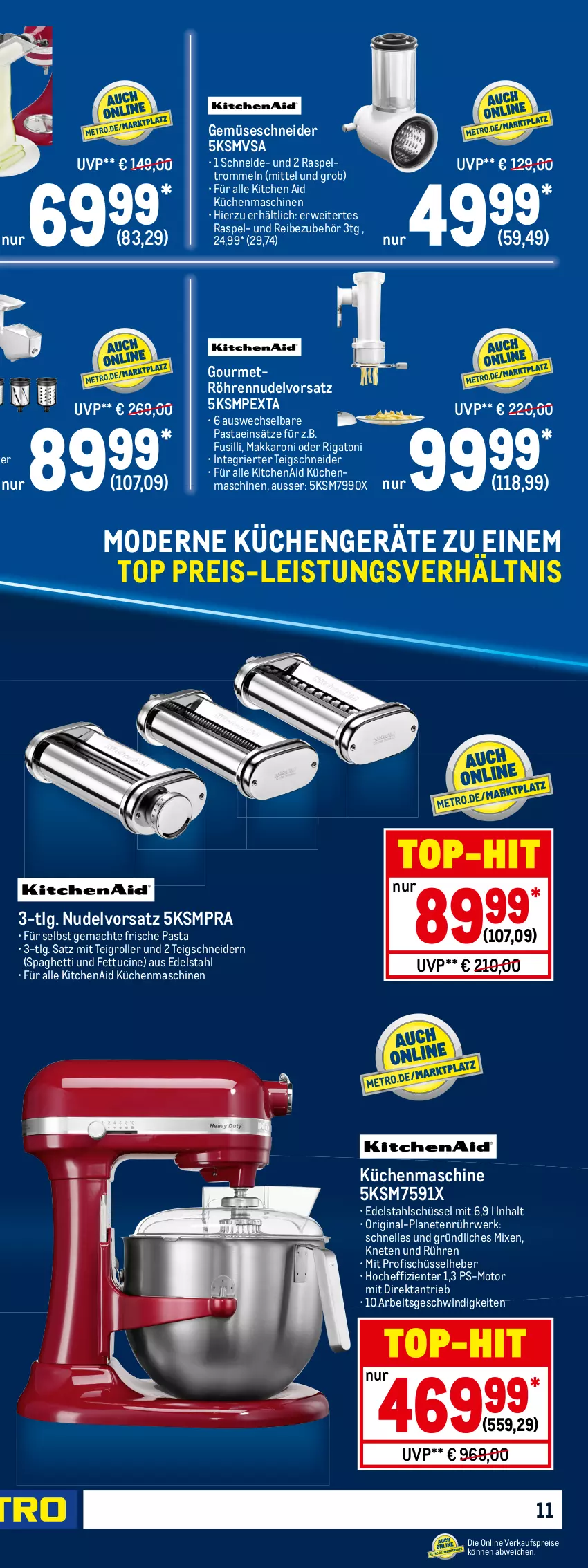 Aktueller Prospekt Metro - Technik Spezial - von 06.10 bis 19.10.2022 - strona 21 - produkty: akku, auto, batterie, batterien, Bau, Behälter, beleuchtung, bluetooth-lautsprecher, cin, decke, Deckel, edelstahl, edelstahlmesser, eis, elle, ente, erde, fisch, fleisch, Frische Pasta, fusilli, gin, handmixer, jbl, kamera, KitchenAid, küche, Küchen, küchenmaschine, latte, lautsprecher, led-licht, leine, LG, longlife, mac, messer, Mixer, Mode, nudel, pasta, Radio, Rauch, reis, Ria, ring, Roller, rum, rwe, schirme, Schneebesen, schüssel, spaghetti, Spiele, spülmaschinen, stabmixer, Teigrolle, teller, Ti, top-hit, trommel, tuc, uhd, und gemüse, usb, wasser, Wetterstation, Zerkleinerer