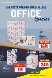 Gazetka promocyjna Metro - Office Spezial - Gazetka - ważna od 05.10 do 05.10.2022 - strona 1 - produkty: Brei, kopierpapier, Kugel, kugelschreiber, Metro, office, ordner, papier, Rauch, Spezi, Ti, top-hit