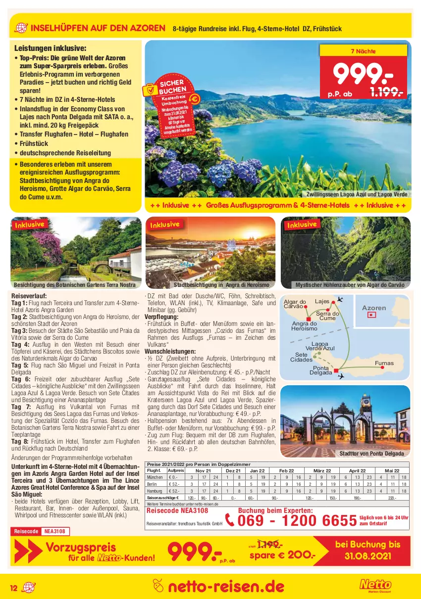 Aktueller Prospekt Netto Marken-Discount - Reisemagazin August - von 01.08 bis 31.08.2021 - strona 12