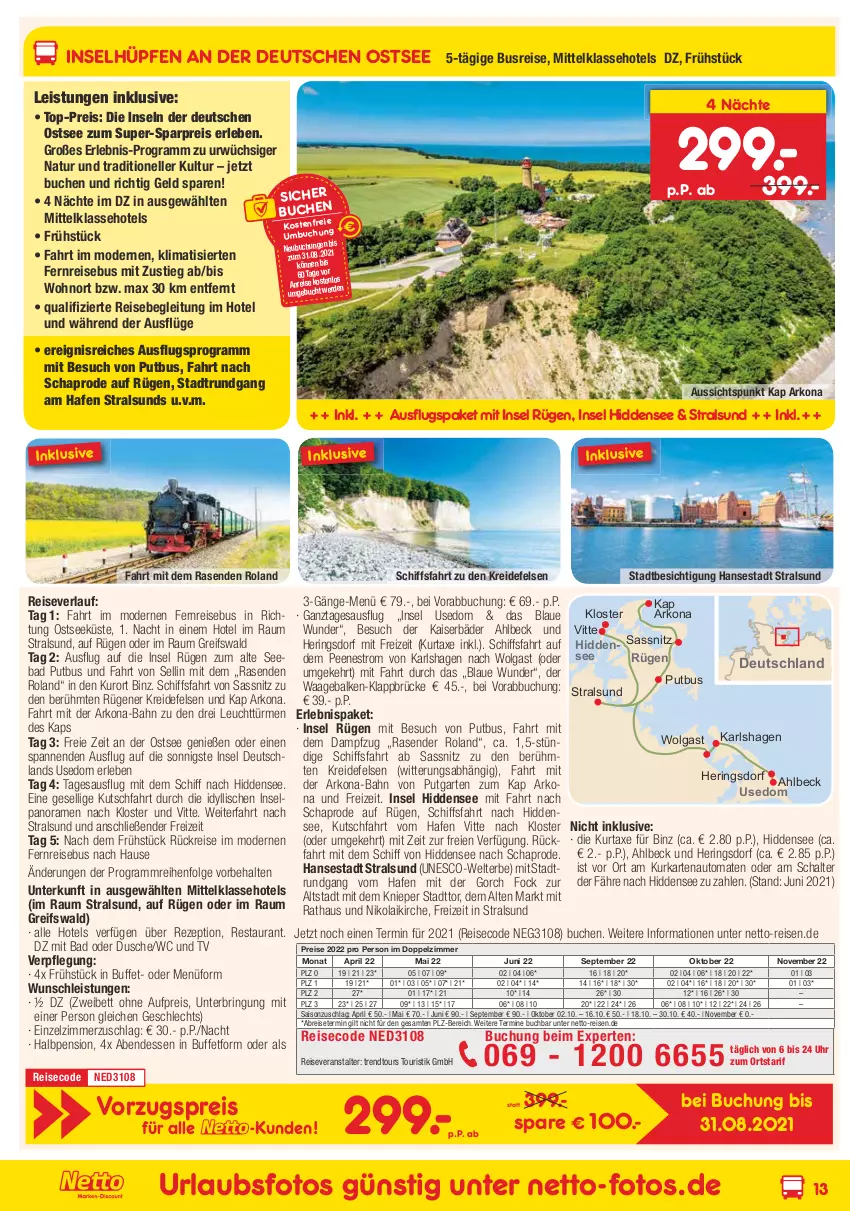 Aktueller Prospekt Netto Marken-Discount - Reisemagazin August - von 01.08 bis 31.08.2021 - strona 13